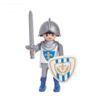 آدمک شوالیه با لباس طوسی Playmobil مدل