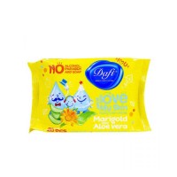 دستمال مرطوب کودک دافی آلوئه ورا و بابونه - 20 عددی