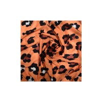 شال نخی طرح پلنگی نارنجی کد NT127 | سبک و مقاوم