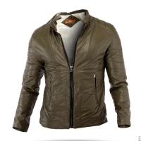 کاپشن مردانه چرم Nela مدل 32855 | استایل شیک و مقاوم