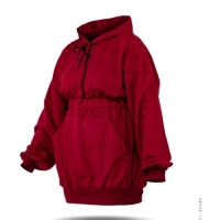 هودی زنانه کمر گت دار کلاهدار Alma مدل 34484