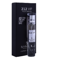 عطر جیبی مردانه صندل مدل 212 VIP حجم 25 میلی لیتر