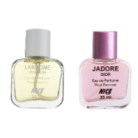 عطر جیبی زنانه نایس پاپت مدل Jador Dior حجم 35 میلی لیتر به همراه عطر جیبی زنانه نایس پاپت مدل Lancome Miracle
