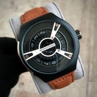 ساعت مردانه سون فرایدی بند عسلی صفحه گرد