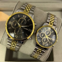 ساعت ست بند استیل سیتیزن دو رنگ