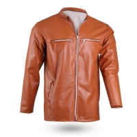 خرید کاپشن چرم مردانه AZEN مدل 2793