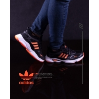 کفش اسپرت مردانه آدیداس طرح مشکی نارنجی کد 1531