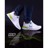 کفش اسپرت مردانه طرح سفید سبز GSXCY