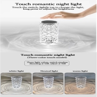 چراغ آباژور رومیزی کریستالی مدل رز