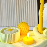 ست شمع و سنگ پلنگ؛ لوکس‌ترین دکور خانه شما