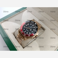 ساعت رولکس جی ام تی رزگلد صفحه مشکی مردانه