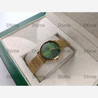 ساعت دنیل ولینگتون DW طلایی صفحه سبز زنانه