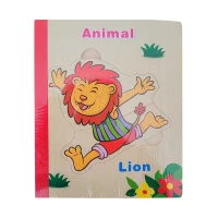 پازل کتابی چوبی حیوانات مدل XLE 013