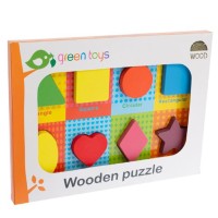 پازل چوبی اشکال هندسی کد 0102 - بازی فکری و آموزشی