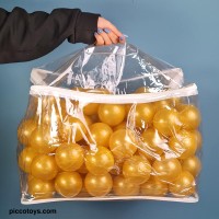 توپ رنگی طلایی بسته 100 تایی کیفی | سرگرمی و تزئین