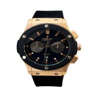ساعت مچی مردانه مشکی طلایی HUBLOT مدل 1216