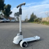 اسکوتر کودک تاشو دومیتو DUMITU رنگ طوسی روشن