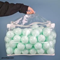 توپ رنگی سبز پاستلی بسته 100 تایی کیفی