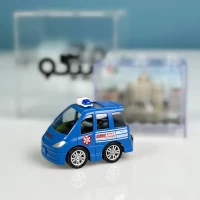 ماشین فلزی عقب کش آمبولانس آبی مدل P/836H019/A