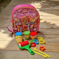 خمیر بازی کیفی صورتی 13 تکه - کد P/03339/B