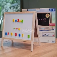 تخته نقاشی چوبی دو طرفه پایه دار 22 تکه