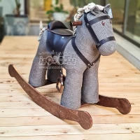 راکر اسب چوبی قهوه‌ای | کد AF300302