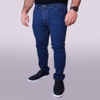 شلوار لی مردانه آبی کاربنی لویس مدل 1399 دوخت رانگلر