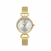 ساعت طلایی زنانه بلیزر صفحه سفید مدل 3207 شیک