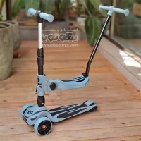 اسکوتر کودک کیکابو MAKANI ROADSTER آبی با طراحی مدرن