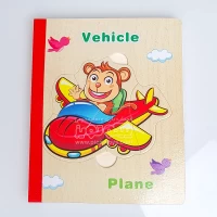 پازل کتابی چوبی وسایل نقلیه مدل XLE 706
