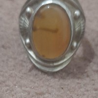 خرید انگشتر شرف الشمس عقیق طبیعی با رکاب نقره