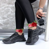 کفش اسپرت زنانه مشکی مدل 1260 با سایز 38 تا 40