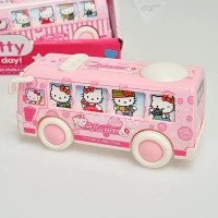 اسباب بازی اتوبوس قدرتی و عقب کش کیتی صورتی