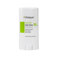 ضدآفتاب استیکی اکتی ویت SPF50 ویتالیر مخصوص پوست چرب