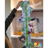 چارت قد کودک چوبی طرح جنگل Classic World مدل 4812