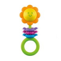 جغجغه و دندان گیر نوزاد طرح گل Winfun مدل