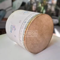 طبلک آموزشی کودک طرح فیل صورتی پاستلی