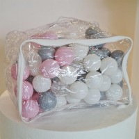 توپ رنگی کوچک کیفی 100تایی صورتی