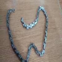 گردنبند استیل سنگین و جوندار با طراحی جذاب
