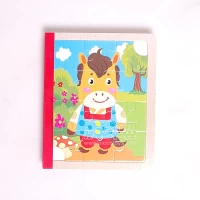 پازل کتابی چوبی حیوانات اهلی مدل XLE 008