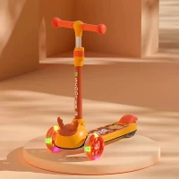 اسکوتر کودک چراغدار گوزن نارنجی مدل P/806/NA