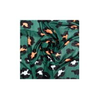 شال نخی طرح پلنگی سبز - سبک و باکیفیت