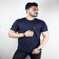 خرید تیشرت زغال سنگی مردانه آستین کوتاه مدل 1375