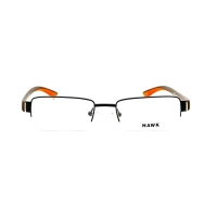 عینک طبی هاوک مدل HAWK 6371 لوناتو - فریم مستطیل و نیم فریم