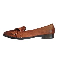 کفش کالج زنانه قهوه ای مدل 1255 سایز 38-40