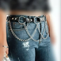 کمربند زنانه چیرینگ ۲.۵ سانت چرم مصنوعی با ارسال رایگان