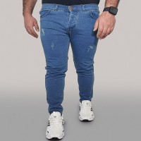 شلوار لی مردانه آبی OMEGA مدل 1387 با تخفیف ویژه