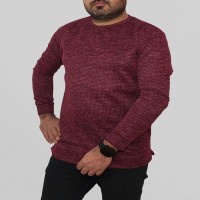 بلوز مردانه آستین بلند اناری مدل 1321 با سایزهای مختلف