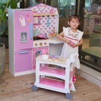 آشپزخانه کودک چوبی و ترولی Kidkraft Snack Time