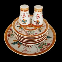 ست 9 پارچه خیارخوری ورساچه قدیمی و زیبا